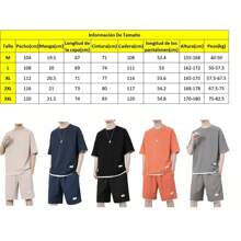 Gofre Conjunto De Playera Mangas Cortas Y Short Para Hombre