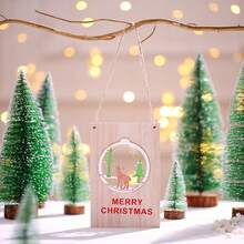 圣诞木质彩色门牌装饰圣诞欢迎牌木门挂件圣诞装饰门牌挂钩圣诞木门挂件圣诞欢迎牌商场店铺橱窗购物欢迎牌 - 彩色 - 查看 15