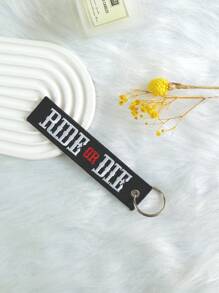 XIANG YU Double-Sided Embroidered Keychain - 3x13cm, Featuring Personalized Short Phrases, Words, & Unique Identity Markers Car Accessories Bag Charm Backpack For School Cute Goth Y2k Bag Accessories Lanyards With Id Holder Car Accessories Bag Charms Christmas Gift Car Accessories Teacher Friend Sister Gift Ideas - Multicolor - View 9