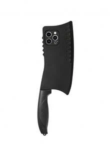 Ốp lưng điện thoại hình dao nhà bếp sáng tạo dễ thương tương thích với iPhone 16/iPhone 16 Plus/iPhone 16 PRO/iPhone 16 PRO MAX/iPhone11/12/13/14/15/15 Plus/15 Pro/15 Pro Max - màu đen - Xem 3