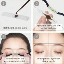 1pc Embroidered Eyebrow Ruler With Horizontal Design, Eyebrow Shaping Template, Symmetry Eyebrow Stencil Tool [For Personal Use, Beauty Salon, Gift],Makeup,Cheap,Room Decor,Vanity,Travel,Bedroom,Makeup Accessories,Cheap,Stocking Stuffers,Makeup,Makeup Tools,Cheap Stuff,Gifts,Gifts For Women,Christmas Gifts - Multicolor - View 5