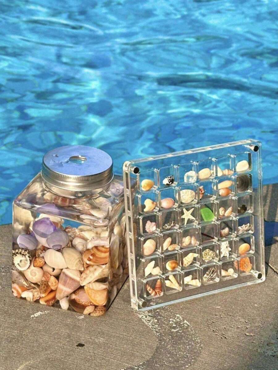 Mini Conch Specimen Collection Acrylic Shell Diamond Nail Art Jewelry