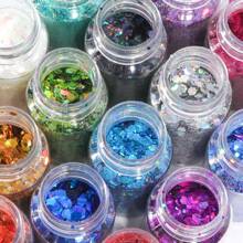 19 色 DIY 手工树脂水晶环氧闪光粉混合物，包括激光全息六角形闪光薄片，20 毫升，用于树脂模具颜色调整、美甲、圣诞节和万圣节闪光装饰、艺术和工艺品 - 環氧樹脂珠光粉 - 查看 2