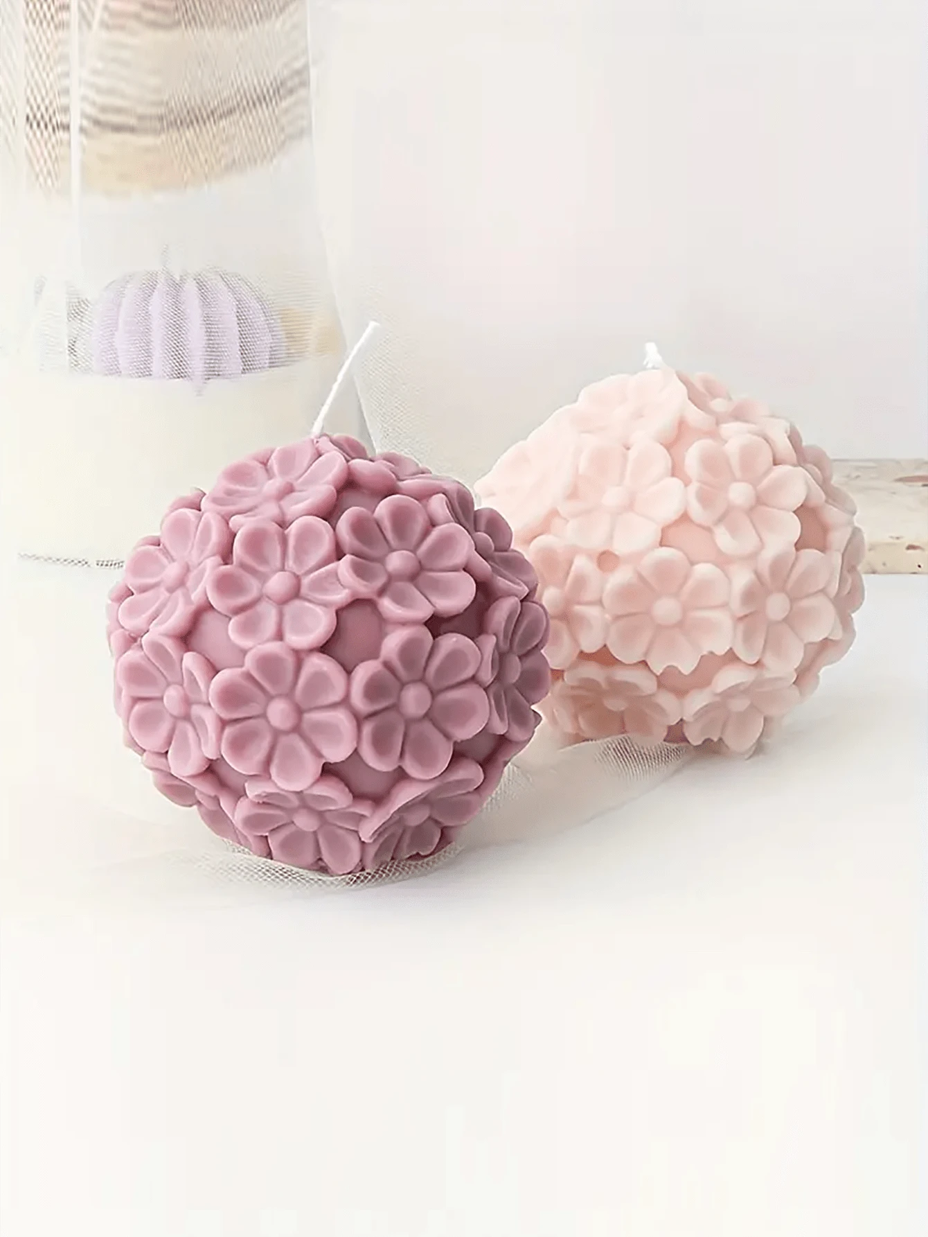 1pc Chrysanthemum Silicone Mold, 3D Flower Shape Soap Candle Plaster