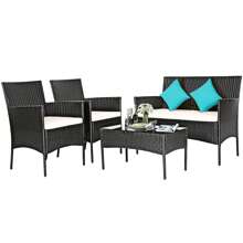 Outdoor Table & Chair Sets - White - View 8