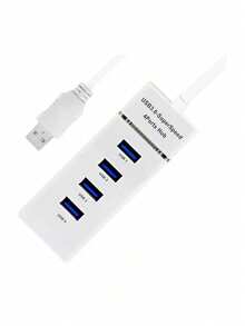 "USB 3.0 HUB With 4 Ports" 5GBPS 4 In 1 High Speed Adapter Expander Immediate Shipping - 白色 - 查看 3