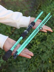 SOUGAYILANG Fishing Rod 1.8m/1.98m/2.1m 4 Sections Spinning Fishing Rod Ultralight Carbon Fiber 4-10LB Fishing Pole ABS Reel Seat And Comfortable Eva Handle Fishing