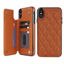 AWQUER 钱包手机壳适用于 16 15 14 Plus 13 12 11 Pro Max 8 7 Plus SE 5G 2020 2022 带信用卡插槽支架，PU 皮革手机壳适用于 Galaxy S24 S23 S22 S21 S20 FE Note 20 Ultra 10 Plus A55 A35 A25 A15 A54 A14 A73 A53 A13 A72 A52 A22 A12 A71 A51 A70 A50 S 4G 5G 支架防震带 RFID 屏蔽手机袋保护套 - 棕色 - 查看 19