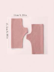 手套保暖内衬露指保暖手套女式打字短款女士冬季自热双面德式天鹅绒半指款 - 彩色 - 查看 2