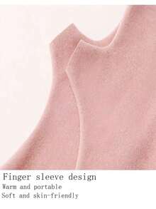 手套保暖内衬露指保暖手套女式打字短款女士冬季自热双面德式天鹅绒半指款 - 彩色 - 查看 7