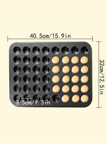 12pcs/24pcs/35pcs/48pcs Mini Cake Mold Muffin Cupcake Baking Tray, Bakery Tools For Muffin Cups And Sponge Cake Baking In Oven, Household Baking