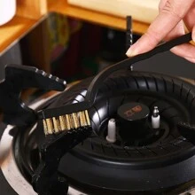 7-delige huishoudelijke keukenreinigingsset - fornuisborstel, schraper, multifunctionele reiniger voor de bodem van de pan, reinigingsborstel voor afzuigkap, staalborstel, kierenborstel, tegelvoegenborstel, schraper/spatel - keukenreinigingsgereedschapsset, huisdecoratie, kerstcadeaus, wooncadeaus, kamerdecoratie,