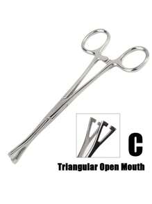 AVYRING 1 件装不锈钢穿刺钳针管夹镊子开合环球钳唇腹隔膜穿刺工具` - 彩色 - 查看 14