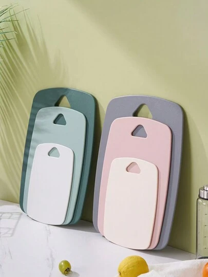 1 件/3 件 PP 切菜板，北欧简约双面厨房切菜板，家用水果蔬菜切菜板，