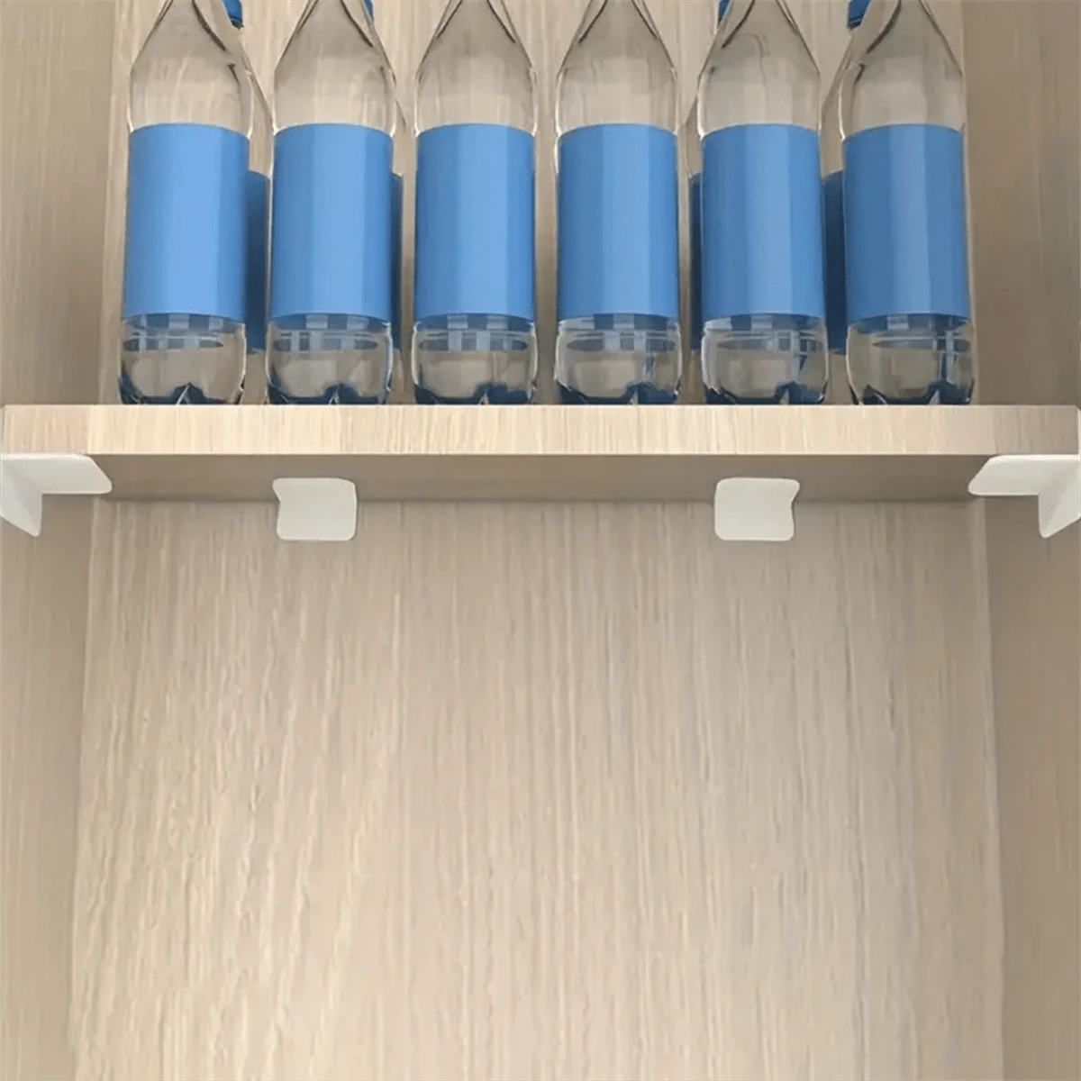 4pcs NoDrill Shelf Supports Traceless Wardrobe Partition Brackets
