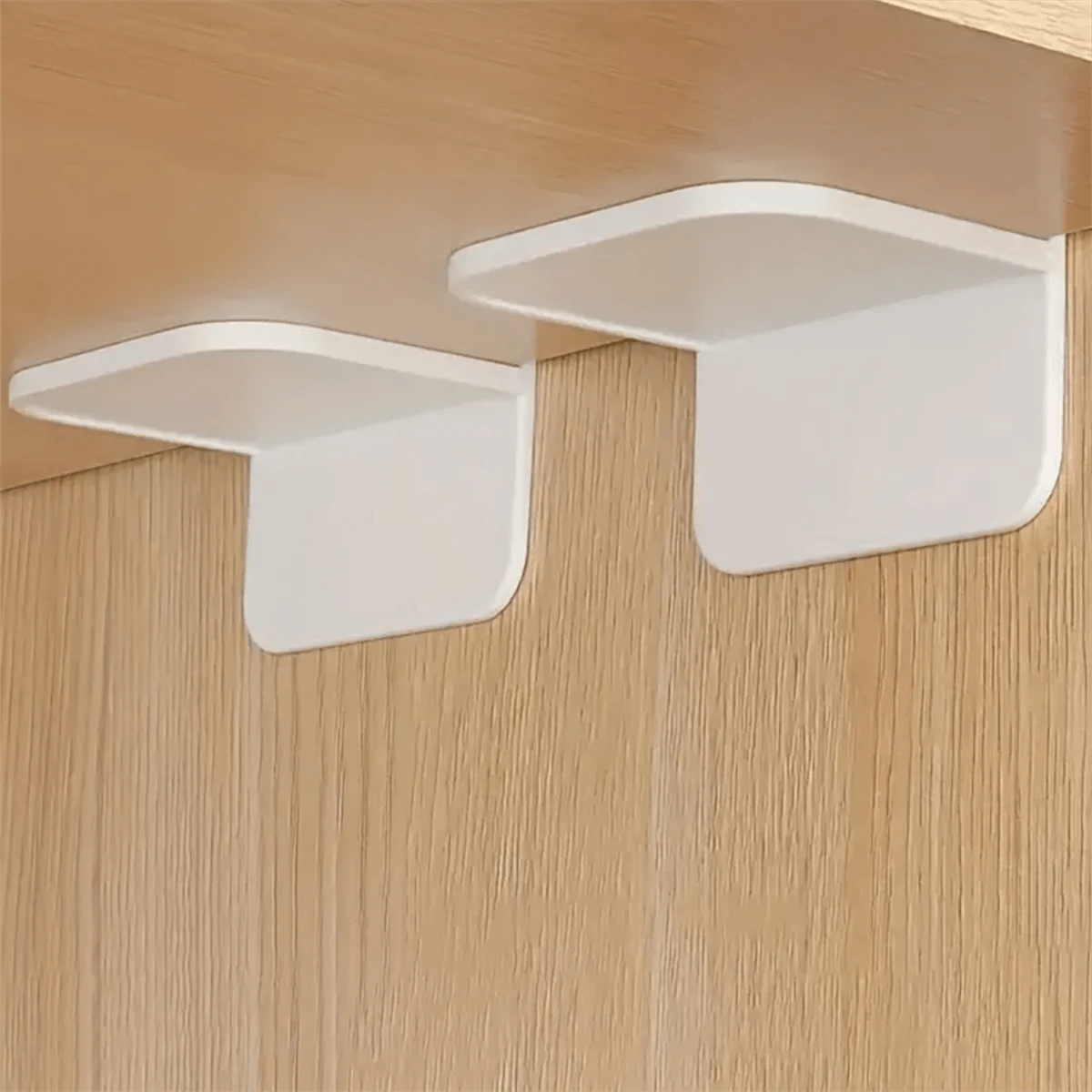 4pcs NoDrill Shelf Supports Traceless Wardrobe Partition Brackets