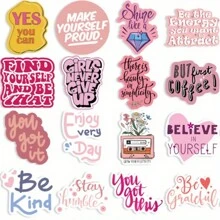 50pcs Inspirational Stickers For Kids Teens Girl Waterproof Motivational Stickers For Water Bottles Laptop Phone Case Scrapbook Journal Teachers Students School Positive Rewards