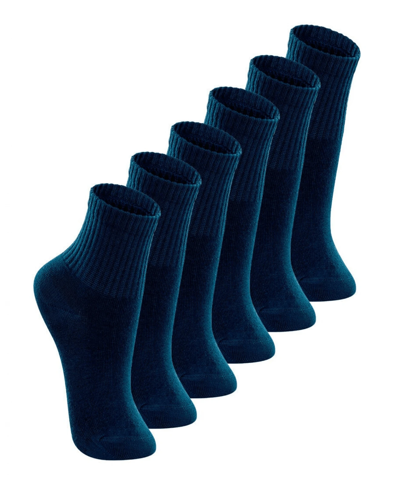 Kit 6 Pairs Of Lupo Long Tube Children's Socks 2727-009 - 藍色 - 查看 1