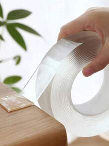 3 件/1 件纳米双面胶带，超粘且透明，适用于墙壁、插座、无损挂钩和其他家用固定装置 - 彩色 - 查看 8