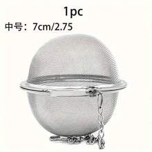 1PC 304不锈钢调味球袋家用茶叶滤茶器大调料香料腌制汤锅肉类调味球盒 - 彩色 - 查看 8