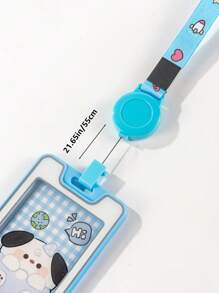 Dual-Sed Transparent Expandable Retractable With Zipper Case Suitable For Work Card Bank Card Bus Card Employee Name Badge Christmas Gift Thanksgiving Card Holder Wallet Business Card Holder Credit Card Holder Teacher Lanyard With Id Holder Card Holder Women For Women For Men Card Wallet - White - View 5