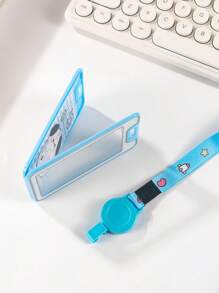 Dual-Sed Transparent Expandable Retractable With Zipper Case Suitable For Work Card Bank Card Bus Card Employee Name Badge Christmas Gift Thanksgiving Card Holder Wallet Business Card Holder Credit Card Holder Teacher Lanyard With Id Holder Card Holder Women For Women For Men Card Wallet - White - View 9