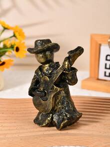 1 bức tượng nghệ sĩ biểu diễn nhạc cụ thú vị, thích hợp để trang trí nhà cửa, trang trí phòng ngủ, văn phòng và học sinh, món quà Giáng sinh tuyệt vời nhất, mùa thu - Nhiều màu - Xem 7