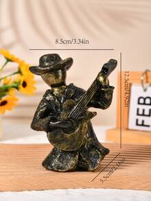 1 bức tượng nghệ sĩ biểu diễn nhạc cụ thú vị, thích hợp để trang trí nhà cửa, trang trí phòng ngủ, văn phòng và học sinh, món quà Giáng sinh tuyệt vời nhất, mùa thu - Nhiều màu - Xem 6