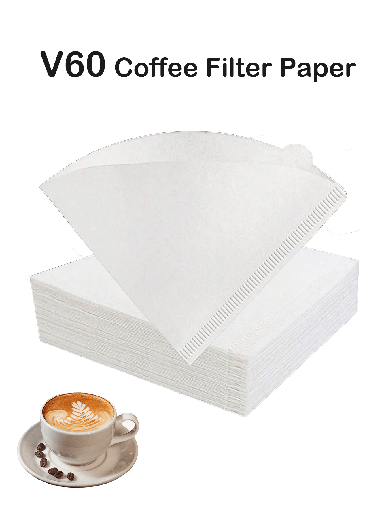 V60 Coffee Filter Paper HandBrewed Pot Coffee Filter Paper Portable