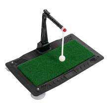 Rainaut Golf Swing & Hitting Trainer Height Adjustable Golf Swing Practice Training Aid - Đen + Xanh lá - Xem 8