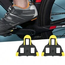 1 Pair Road Bike Specific Lock Pedals, Self-Locking Nylon Pedal Clips - Multicolor - View 2