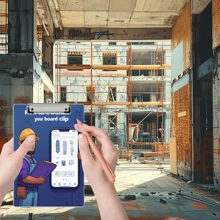 1个定制个性化教师姓名文件夹板，可定制文字图案剪贴板，教师剪贴板，创意彩色教学礼品，亚克力剪贴板，专为教育工作者定制，教师感恩礼品，适合教师节和毕业季礼物，多种颜色可选，个性化礼品，节日装饰品 - 米色 - 查看 4