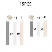 15款香薰挥发套装（挥发棒*10、人造花*5“无瓶装”！），随机颜色挥发棒和鲜花，让你房间的每个角落都充满你的空气清新剂香味，情人节情人用品结婚用品 - 彩色 - 查看 5