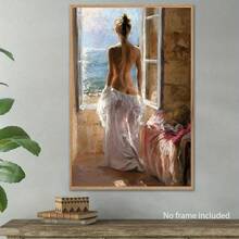 1 tấm áp phích nghệ thuật treo tường bằng vải canvas - Cô gái gợi cảm trong ánh nắng ban mai Tranh sơn dầu in để trang trí trong phòng khách, phòng ngủ, văn phòng, quán cà phê, quán bar, sân - Không có khung, thích hợp làm quà tặng ngày lễ và sinh nhật - Nhiều màu - Xem 6