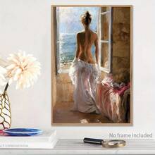 1 tấm áp phích nghệ thuật treo tường bằng vải canvas - Cô gái gợi cảm trong ánh nắng ban mai Tranh sơn dầu in để trang trí trong phòng khách, phòng ngủ, văn phòng, quán cà phê, quán bar, sân - Không có khung, thích hợp làm quà tặng ngày lễ và sinh nhật - Nhiều màu - Xem 7