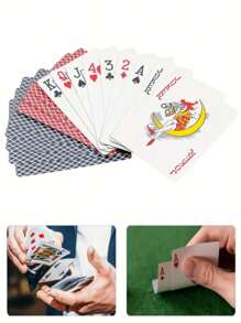 1/5/10 张扑克牌、德州扑克、魔术牌、万圣节圣诞节复活节生日派对游戏道具 - 彩色 - 查看 3