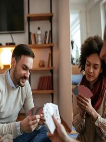 1/5/10 张扑克牌、德州扑克、魔术牌、万圣节圣诞节复活节生日派对游戏道具 - 彩色 - 查看 4