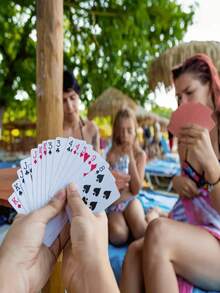 1/5/10 张扑克牌、德州扑克、魔术牌、万圣节圣诞节复活节生日派对游戏道具 - 彩色 - 查看 9