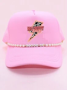 1 件西部绿松石牛仔女孩帽链，Howdy Giddy Up 牛仔女孩风格卡车帽链