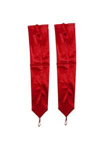 20 世纪 20 年代复古风格长款歌剧手套，带指环，缎面设计，弹性肘长派对手套，适合女士，适合主题派对、婚礼、万圣节服装，黑色 - 彩色 - 查看 8