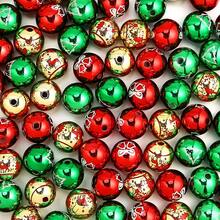 10/20 件圣诞珠亚克力混合圆形雪花红色、金色、绿色、隔珠适用于珠宝制作 DIY 吊坠手链圣诞装饰 - 聖誕節亞克力珠 - 查看 5