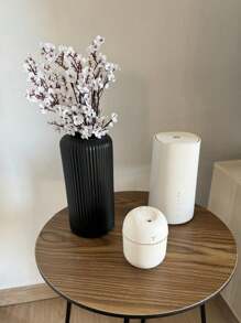 1 件条纹塑料花瓶简单装饰，适用于插花、家居装饰、花瓶、餐桌装饰