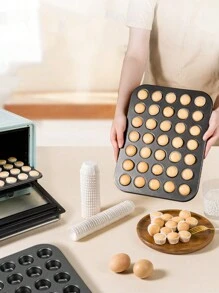 12pcs/24pcs/35pcs/48pcs Mini Cake Mold Muffin Cupcake Baking Tray, Bakery Tools For Muffin Cups And Sponge Cake Baking In Oven, Household Baking