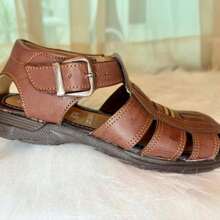 sandalia huarache de hombre muy comodo, de excelente calidad y apto para cualquier edad - Café integral - Ver 4