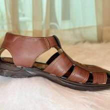 sandalia huarache de hombre muy comodo, de excelente calidad y apto para cualquier edad - Café integral - Ver 5