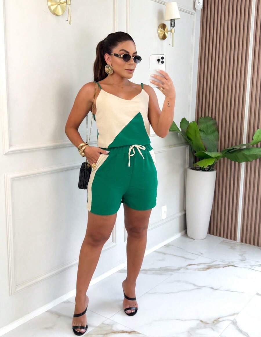 Duna Short Set - 綠色 - 查看 1
