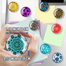 12 Gói Nam châm trang trí, Nam châm, Nam châm thủy tinh 3D dễ thương, Nam châm nhỏ cho văn phòng, nhà ở, nhà bếp, ảnh, tin nhắn Quà tặng tốt nhất - Nhiều màu - Xem 11