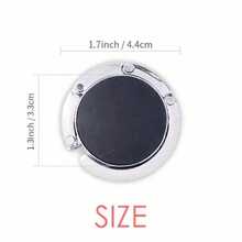 Móc treo có thể gập lại, móc cạnh bàn, móc bàn bằng kim loại, tiết kiệm sức lao động cho văn phòng, bàn học, tiện lợi khi đi du lịch - Nhiều màu - Xem 5