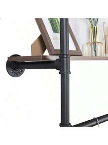 重型衣架壁挂式管衣架 2 层浮动搁板，春季、简约、夏季上衣