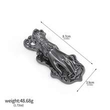 1 件复古风格女士手形金属剪贴板，多色镀金手链，适合拍照 - 彩色 - 查看 14